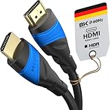 KabelDirekt – 4K & 8K HDMI-Kabel – 2m Kabel - Erhältlich in 0,15m bis 22,5m - für jedes HDMI Set-Up : (4K@120Hz - 8K@60Hz - HDMI 2.0 - High Speed mit Ethernet - Blu-ray - PS5 - Xbox Series - Switch)