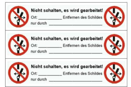 Gegen Wiedereinschalten sichern